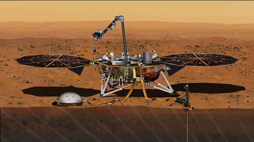 火星上的洞察号着陆器