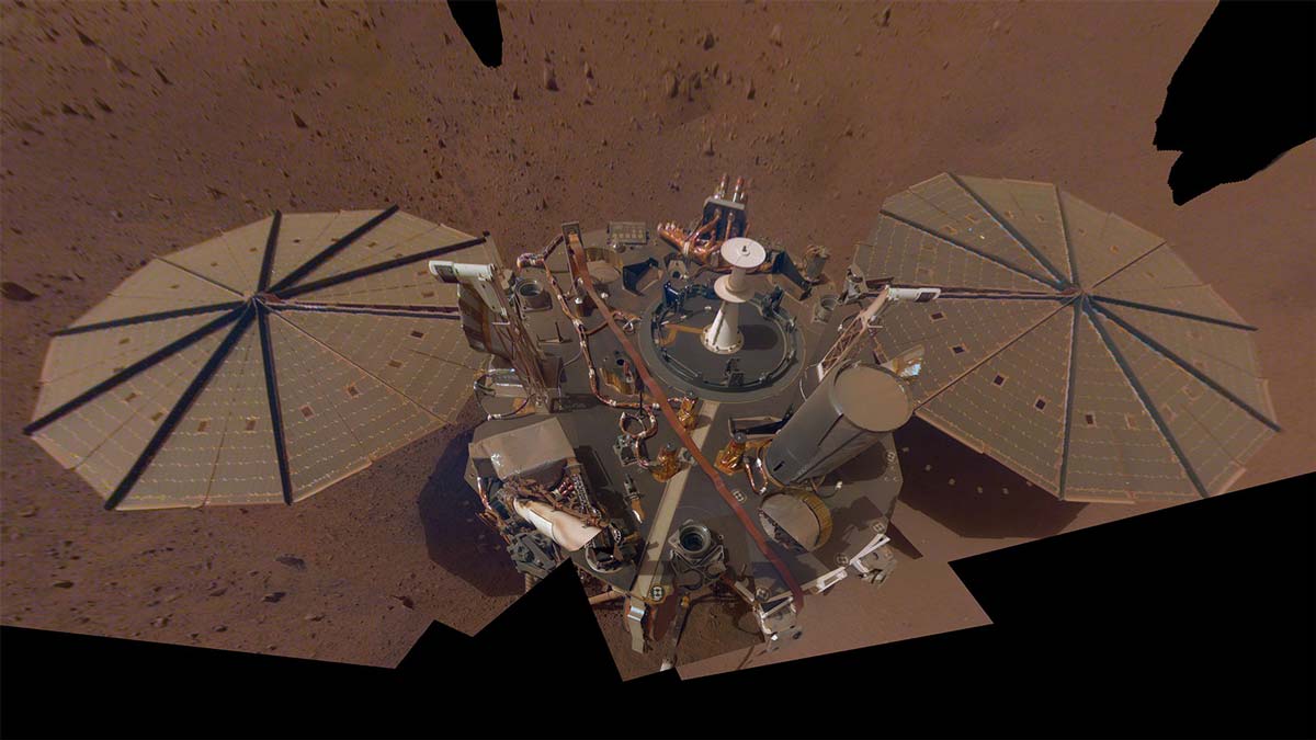 火星洞察号飞船的图像